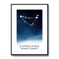  Obraz astrologia znak zodiaku Koziorożec Capricorn 31x41cm