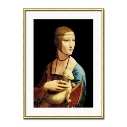  Obraz 31x41cm Leonardo da Vinci Dama z gronostajem