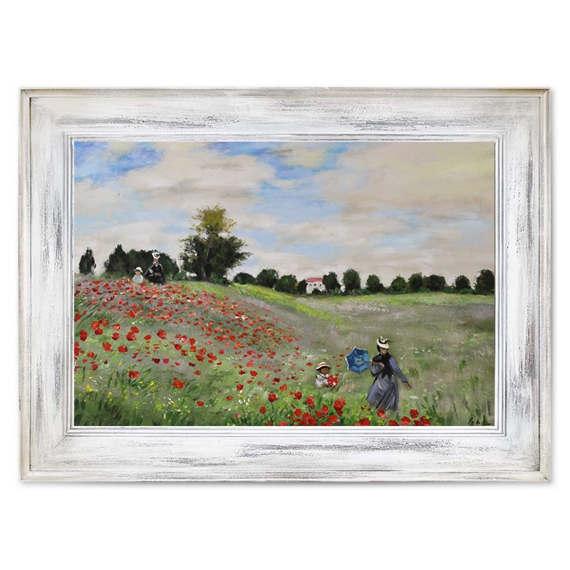  Obraz olejny ręcznie malowany Claude Monet Pole maków kopia 86x116cm