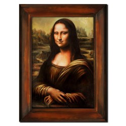  Obraz olejny ręcznie malowany 86x116 cm Leonardo da Vinci kopia