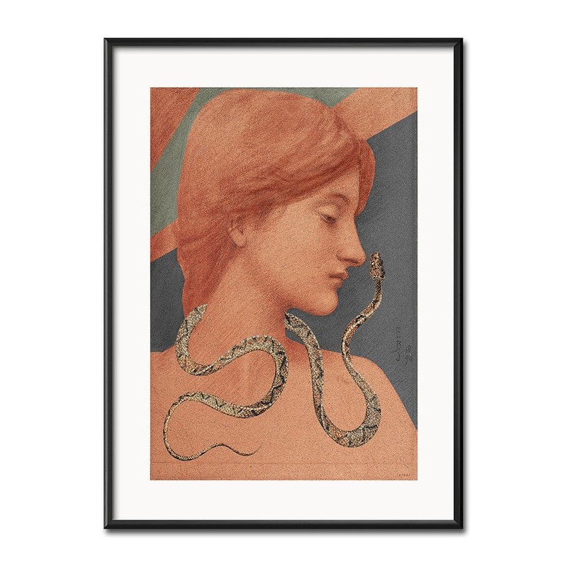  Obraz kobieta z wężem