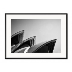  Obraz czarno biały wieża architektura 31x41cm