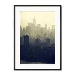  Obraz miasto we mgle 31x41cm