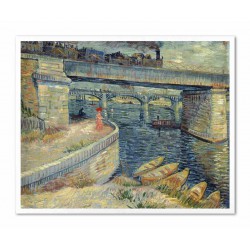  Obraz na płótnie Vincent van Gogh Most nad Sekwaną 43x53cm