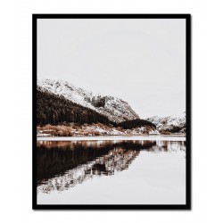  Obraz na płótnie jezioro w górach 43x53cm