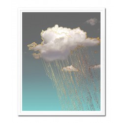  Obraz na płótnie złoty deszcz 43x53cm