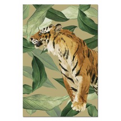  Obraz na płótnie tygrys w dżungli 60x90cm