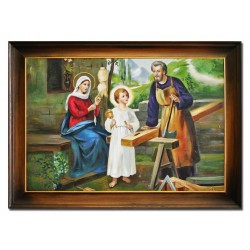  Obraz Świętej Rodziny na ślub 75x105 cm malowany na płótnie olejny