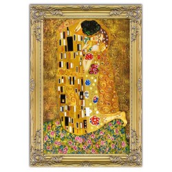  Obraz olejny ręcznie malowany Gustav Klimt Pocałunek kopia 75x105cm