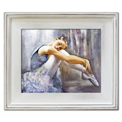  Obraz Baletnica odpoczynek 27x32 obraz malowany na płótnie w ramie