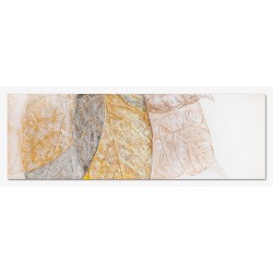  Obraz olejny ręcznie malowany 50x150cm Blada kompozycja żółty