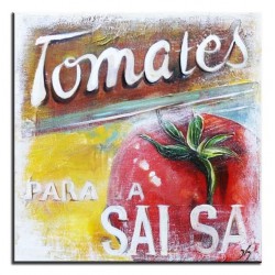  Obraz olejny ręcznie malowany na płótnie 30x30cm pomidor