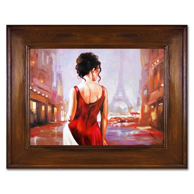  Obraz olejny ręcznie malowany Kobieta 76x96cm