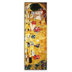  Obraz olejny ręcznie malowany Gustav Klimt Pocałunek kopia 50x150cm