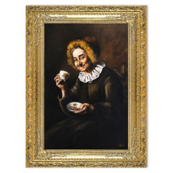  Obraz malowany 90x120cm Ivana Kobilca Pani pijąca kawę