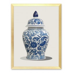  Obraz na płótnie chiński wazon 33x43cm
