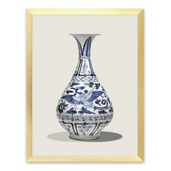  Obraz na płótnie chiński wazon 33x43cm