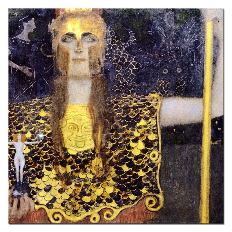  Obraz Gustava Klimta Pallas Atena reprodukcja 60x60cm