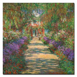  Obraz na płótnie Claude Monet Ogród artysty w Giverny 60x60cm