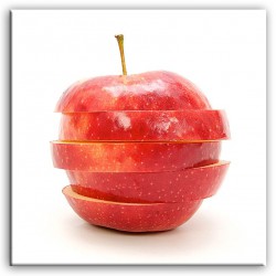  Obraz na płótnie 60x60cm jabłko