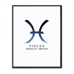  Obraz astrologia znak zodiaku Ryby Pisces