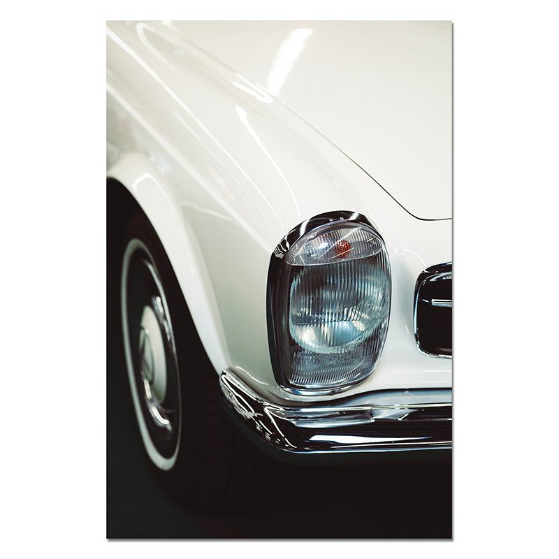  Obraz na płótnie białe Auto retro 50x70cm