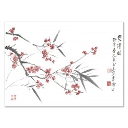  Obraz na płotnie kwitnąca wiśnia 50x70cm