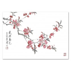  Obraz na płotnie kwitnąca wiśnia 50x70cm