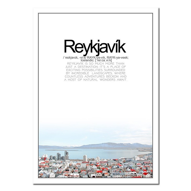  Obraz na płótnie Reykjavik 50x70cm