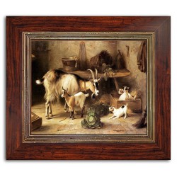  Obraz na płótnie 31x36cm zwierzęta w domu