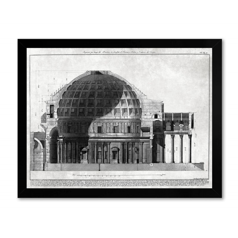  Obraz na płótnie rysunek katedra 33x43cm