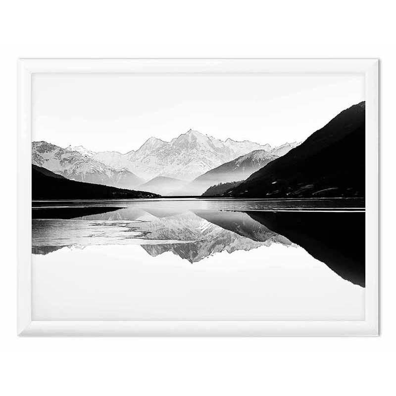  Obraz na płótnie czarno-biały minimalizm 33x43cm