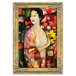  Obraz olejny ręcznie malowany 75x105cm Gustav Klimt Tancerka