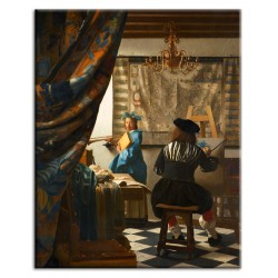  Obraz na płótnie Jan Vermeer Alegoria malarstwa 40x50cm