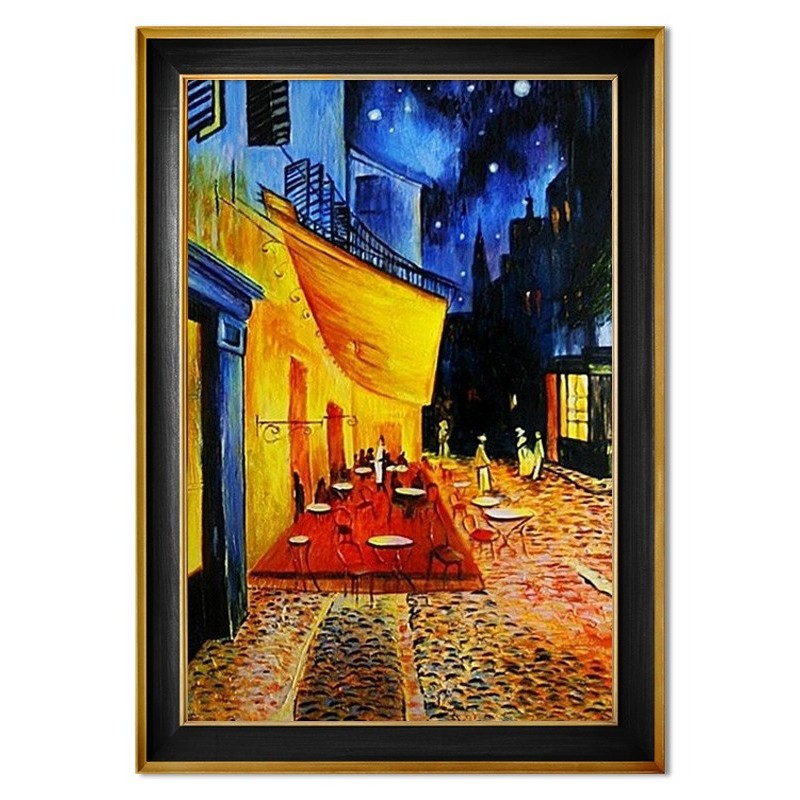  Obraz olejny ręcznie malowany Vincent van Gogh Nocna kawiarnia kopia 75x105cm