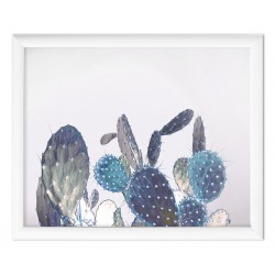  Obraz na płótnie niebieskie kaktusy