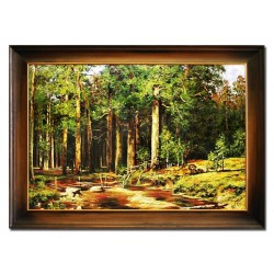  Krajobraz dróżki do lasu ręcznie malowany na płótnie 75x105cm