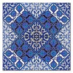  Obraz na płótnie niebieska mozaika morska 40x40cm