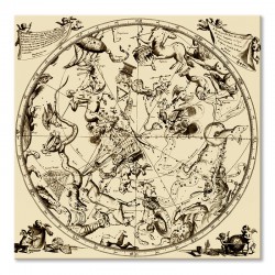  Obraz na płótnie mapa nieba znaki zodiaku