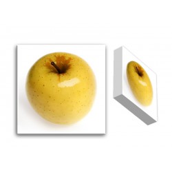  Obraz na płótnie 20x20x3cm żółte jabłuszko
