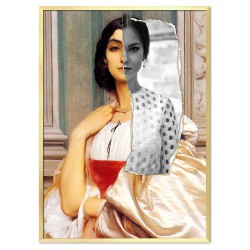  Obraz na płótnie 53x73cm mix malarstwa kobieta dama