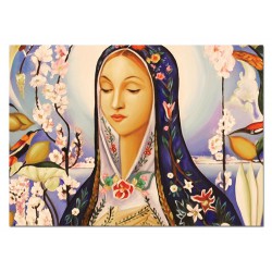  Obraz olejny ręcznie malowany z Matką Boską 50x70 cm