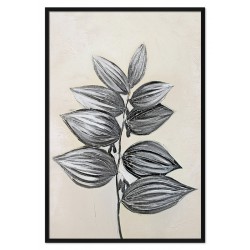  Obraz olejny ręcznie malowany tropikalny liść