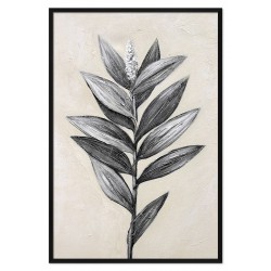  Obraz olejny ręcznie malowany tropikalny liść