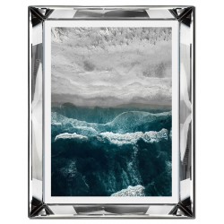  Obraz w lustrzanej ramie Wzburzone morze 41x51cm