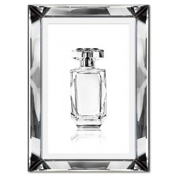  Obraz w lustrzanej ramie do salonu glamour perfumy w szklanej butelce 31x41cm