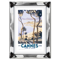  Obraz w lustrzanej ramie plaża w Cannes 31x41cm