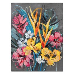  Obraz olejny ręcznie malowany 110x150cm Kwiaty