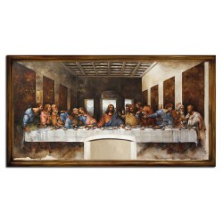  Obraz olejny ręcznie malowany 89x164cm Leonardo da Vinci kopia