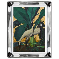  Obraz w lustrzanej ramie do salonu tropikalna przyroda 41x51cm